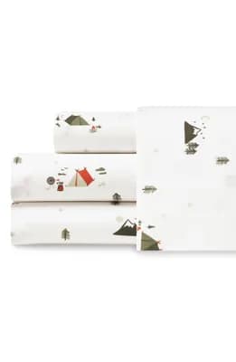 Cascade Camping 200 Thread Count 100% Cotton Percale Sheet Set