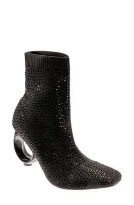 Barb Round Heel Bootie