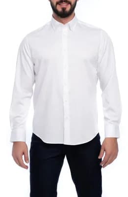 Solid Cotton Slim Fit Button Down Shirt