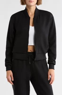 Second Avenue Full Zip Scuba Bomber Jacket