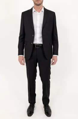 Solid Stretch Wool Suit