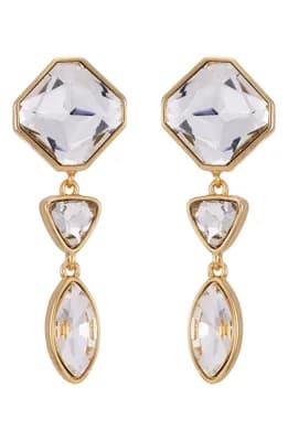 Crystal Linear Drop Earrings