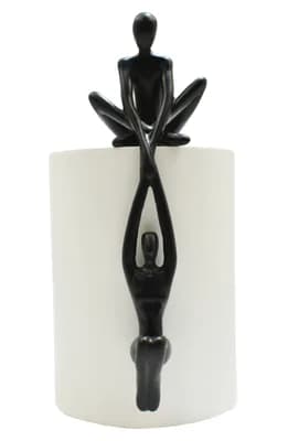 Man Lifting Women onto Ledge Sculpture