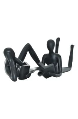 Man & Women Readers Set of 2 Sculpture
