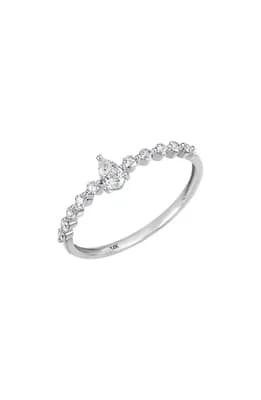 Pear Shape Diamond Ring - 0.32ct.