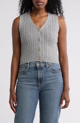 Brea Button Front Vest