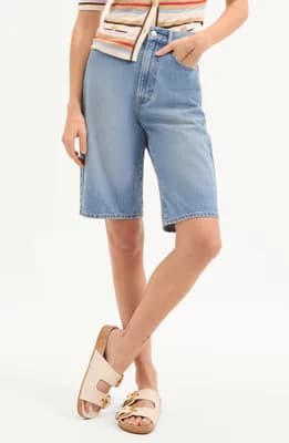 Denim Bermuda Shorts