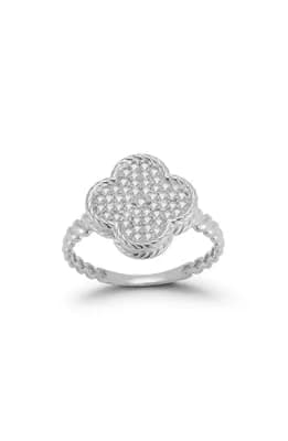 Sterling Silver CZ Pavé Ring