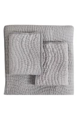 Voile Solid Cotton Quilt & Sham Set