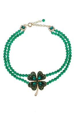 Clover Beaded Necklace