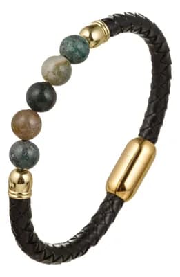 Men's Liam Agate Beaded Bracelet