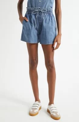 Wilder Drawstring Denim Shorts