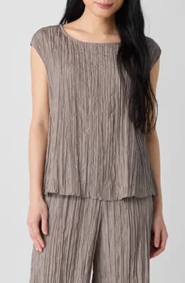 Crinkle Silk Top