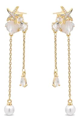 Malani Shell Dangle Drop Earrings