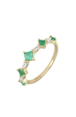 El Mar Diamond & Emerald Ring