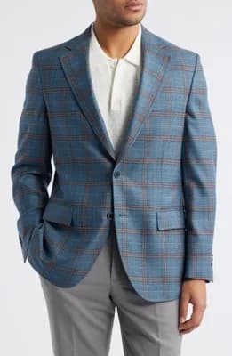 Hyperlight Soft Plaid Wool Sport Coat