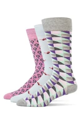 3-Pack Assorted Dress Socks