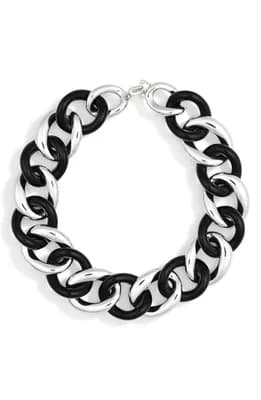 Two-Tone Chain Link Necklace