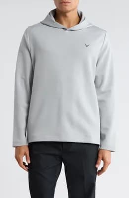 Heathered Hooded Pullover