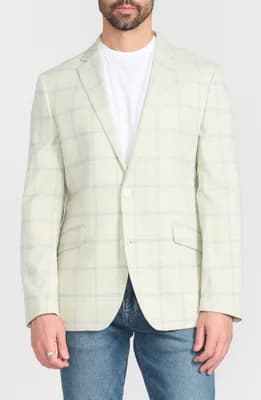 Mayfair Windowpane Notch Lapel Blazer