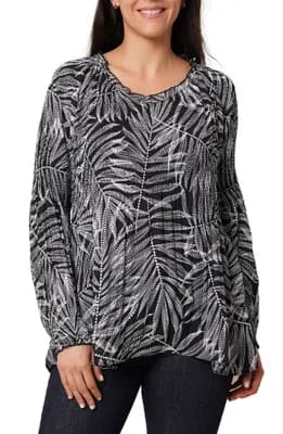 Pleated Ruffle Top