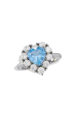 Bold Heart CZ Statement Ring