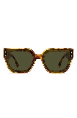 65mm Oversize Rectangular Sunglasses