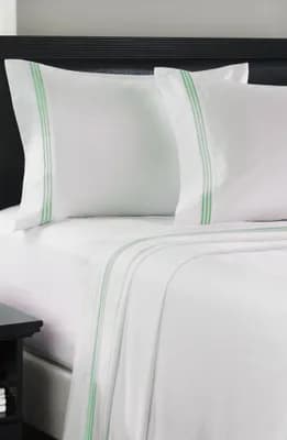 Embroidered Line 4-Piece Sheet Set
