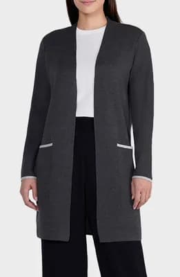 Cornella Double Knit Open Front Cardigan