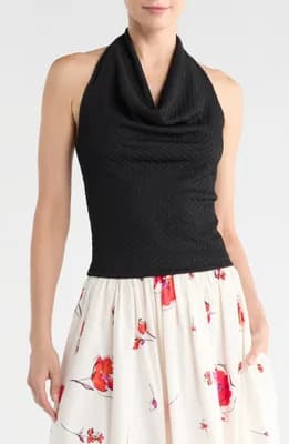 Texture Knit Halter Top