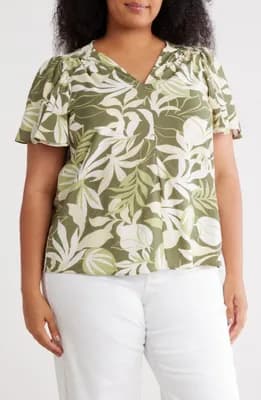 Flutter Sleeve Top