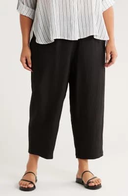 Texture Barrel Pants