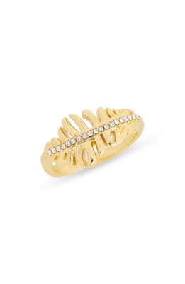 CZ Feather Ring