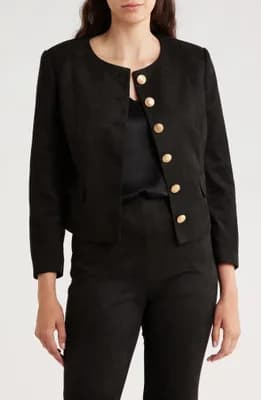 Faux Suede Jacket
