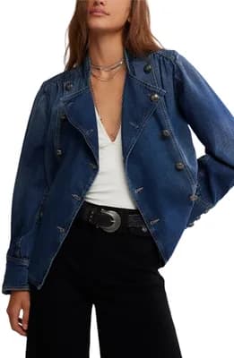 Imogene Double Breasted Denim Jacket