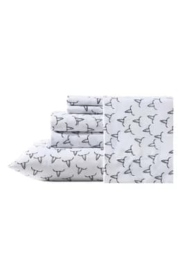 Steer Skull Print Microfiber Sheet Set