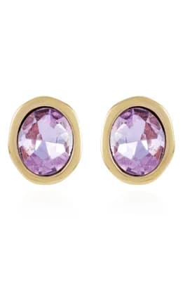 Oval Crystal Earrings