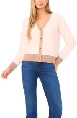 Colorblock Loop Stitch Cardigan