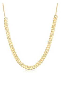 Box & Curb Chain Necklace