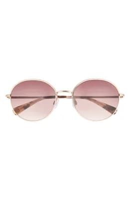 56mm Gradient Round Sunglasses