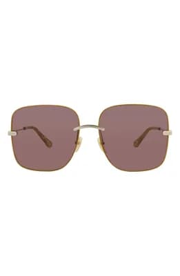 61mm Square Sunglasses