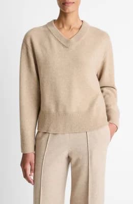 Wool & Cashmere V-Neck Sweater