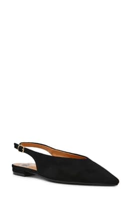 Empress Pointed Toe Slingback Flat