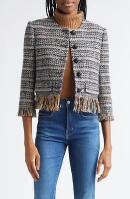 Lyons Tweed Fringe Jacket