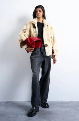 Faux Fur Bomber Jacket