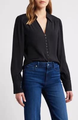 Camu Jacquard Button-Up Shirt
