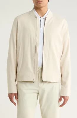Linen Blend Bomber