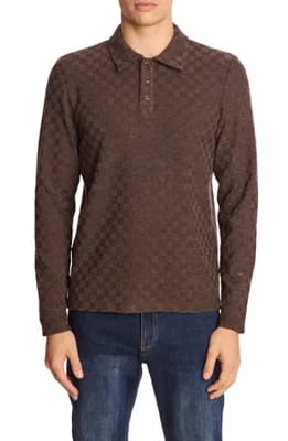Check Long Sleeve Polo