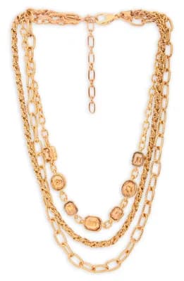 Crystal Cascade Chain Necklace