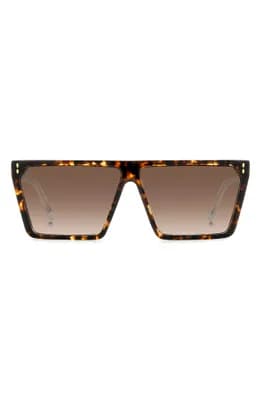64mm Oversize Rectangular Sunglasses